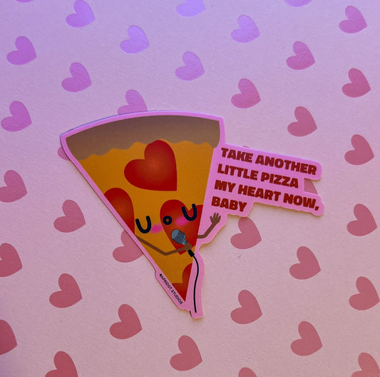 Pizza My Heart Sticker - Apridot Studios