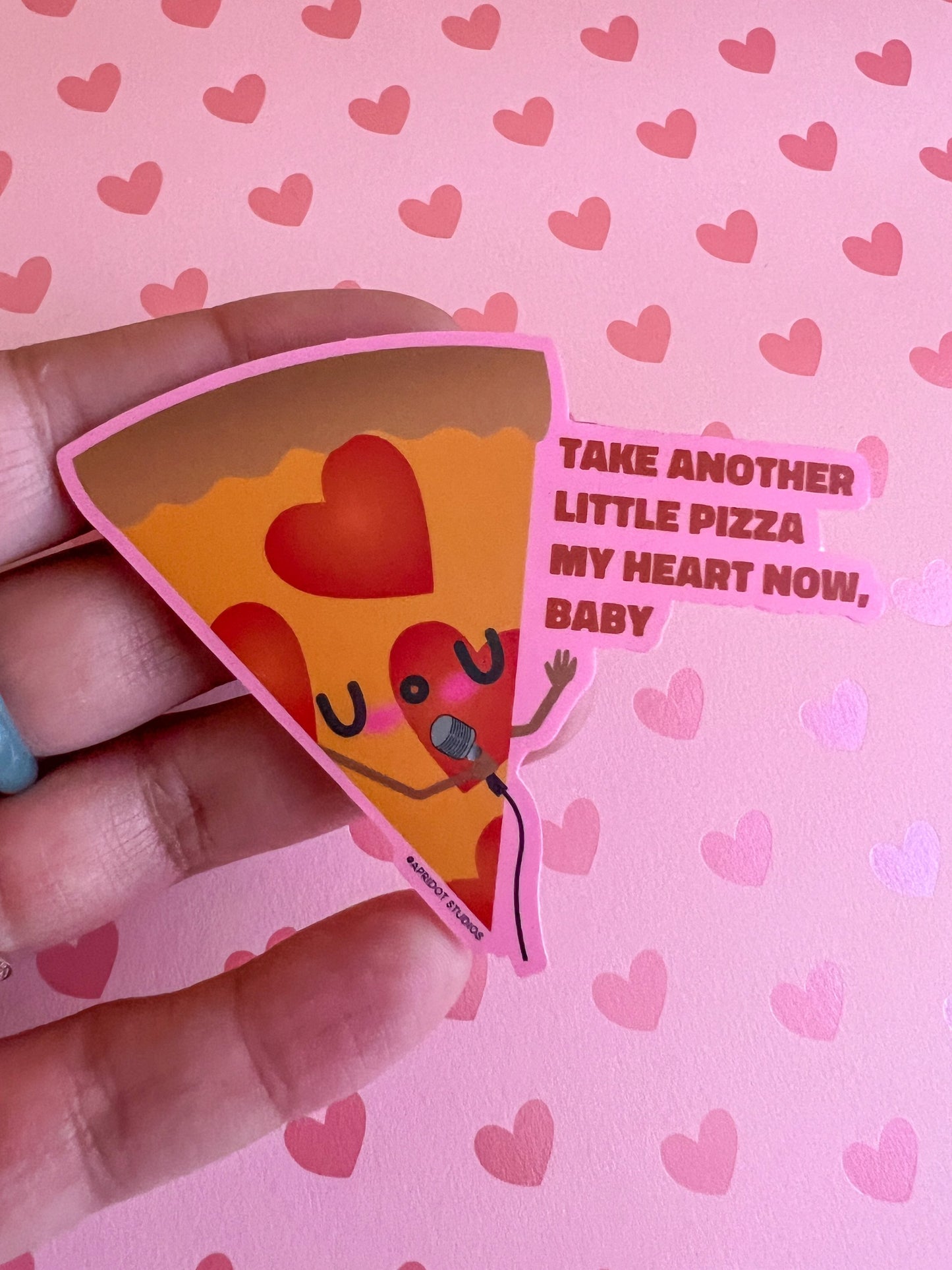 Pizza My Heart Sticker - Apridot Studios