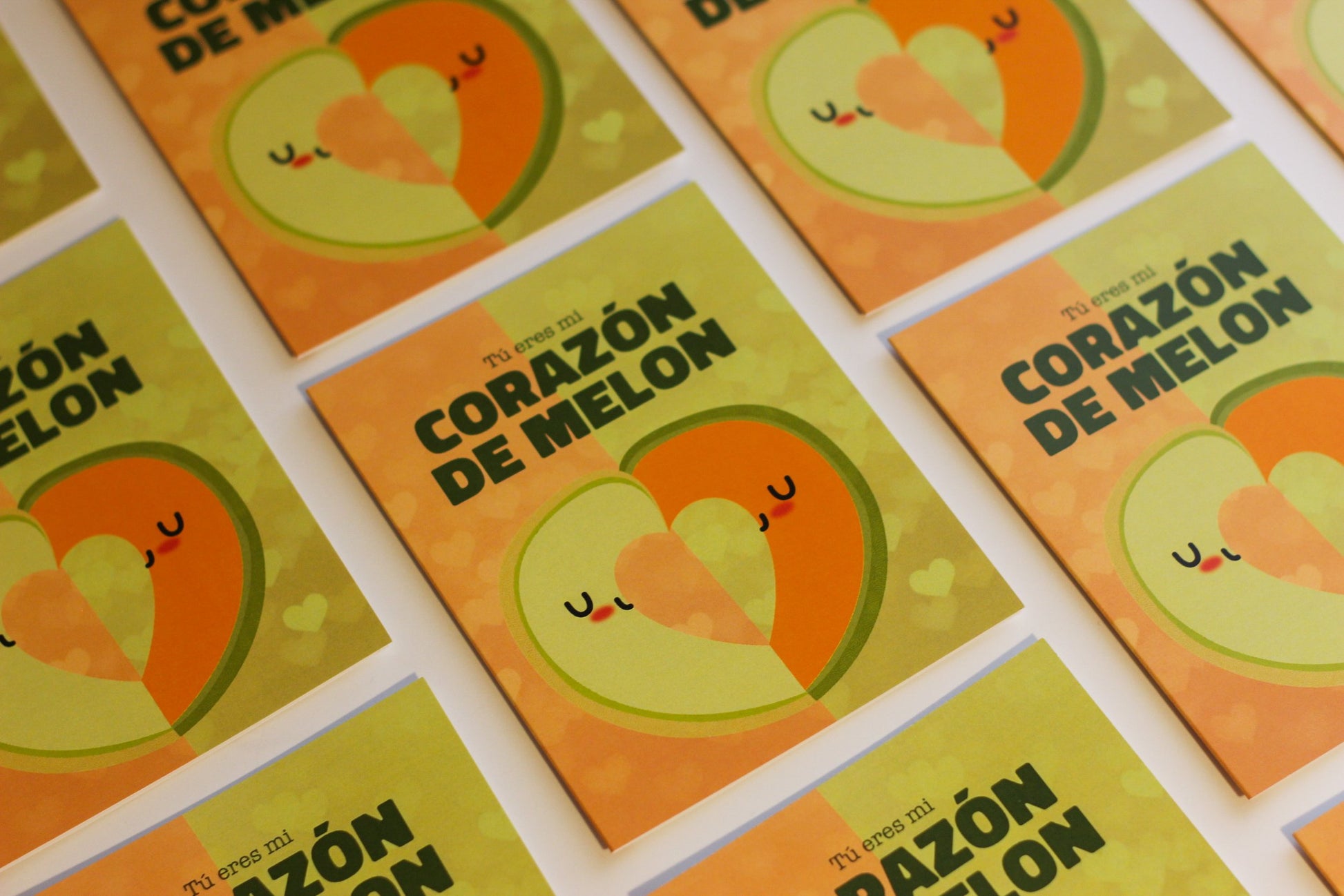 Corazón de Melon Card - Apridot Studios