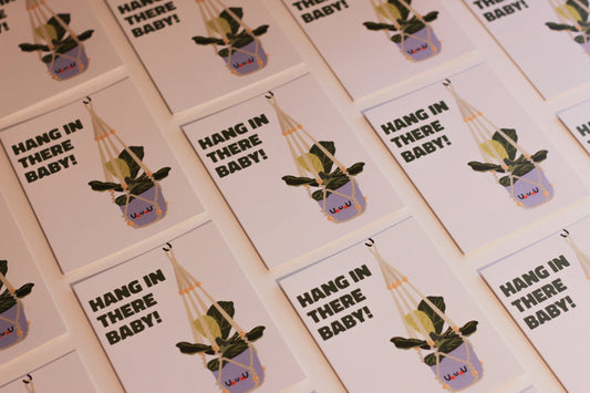 Hang in There Baby Card - Apridot Studios