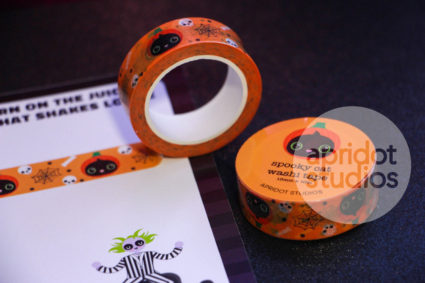 Spooky Cat Washi Tape - Apridot Studios