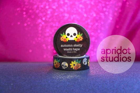 Autumn Skelly Washi Tape - Apridot Studios