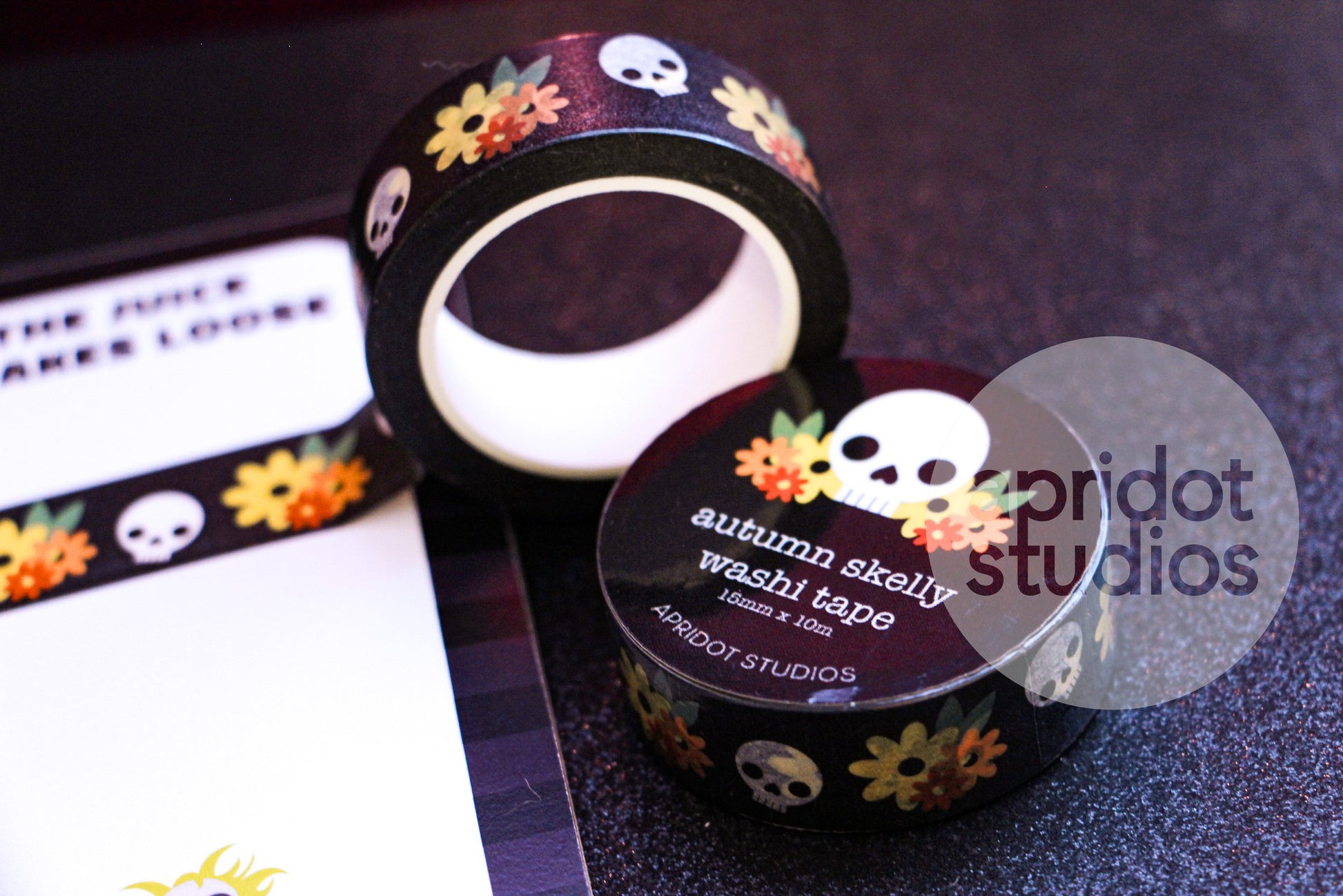 Autumn Skelly Washi Tape - Apridot Studios