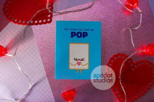 Poptart Greeting Card - Apridot Studios