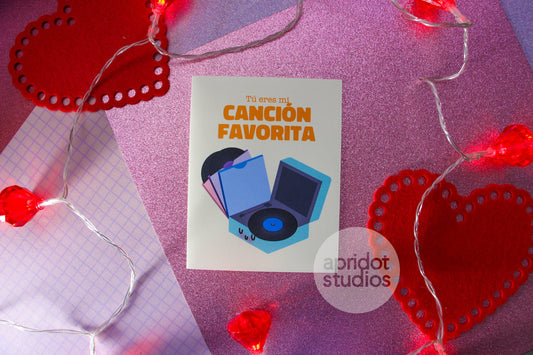 Canción Favorita Card - Apridot Studios