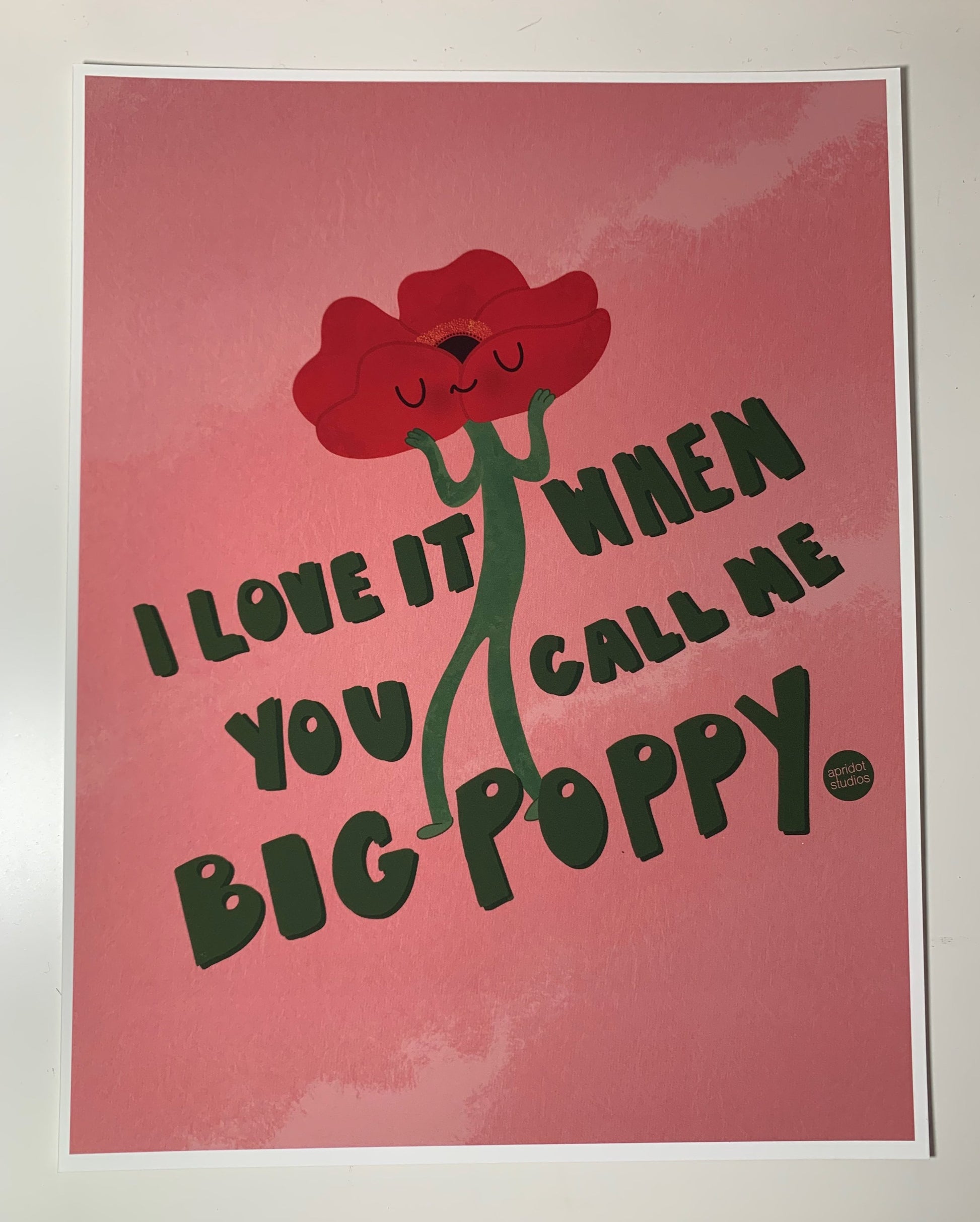 Big Poppy Print - Apridot Studios