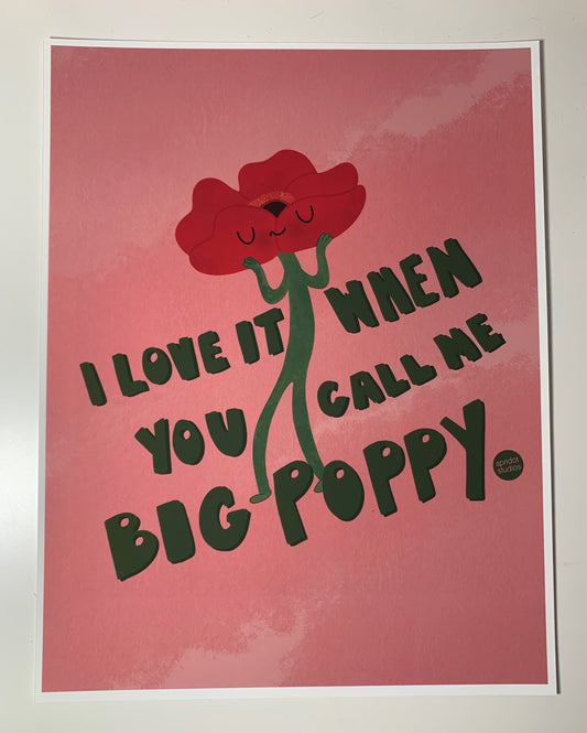 Big Poppy Print - Apridot Studios