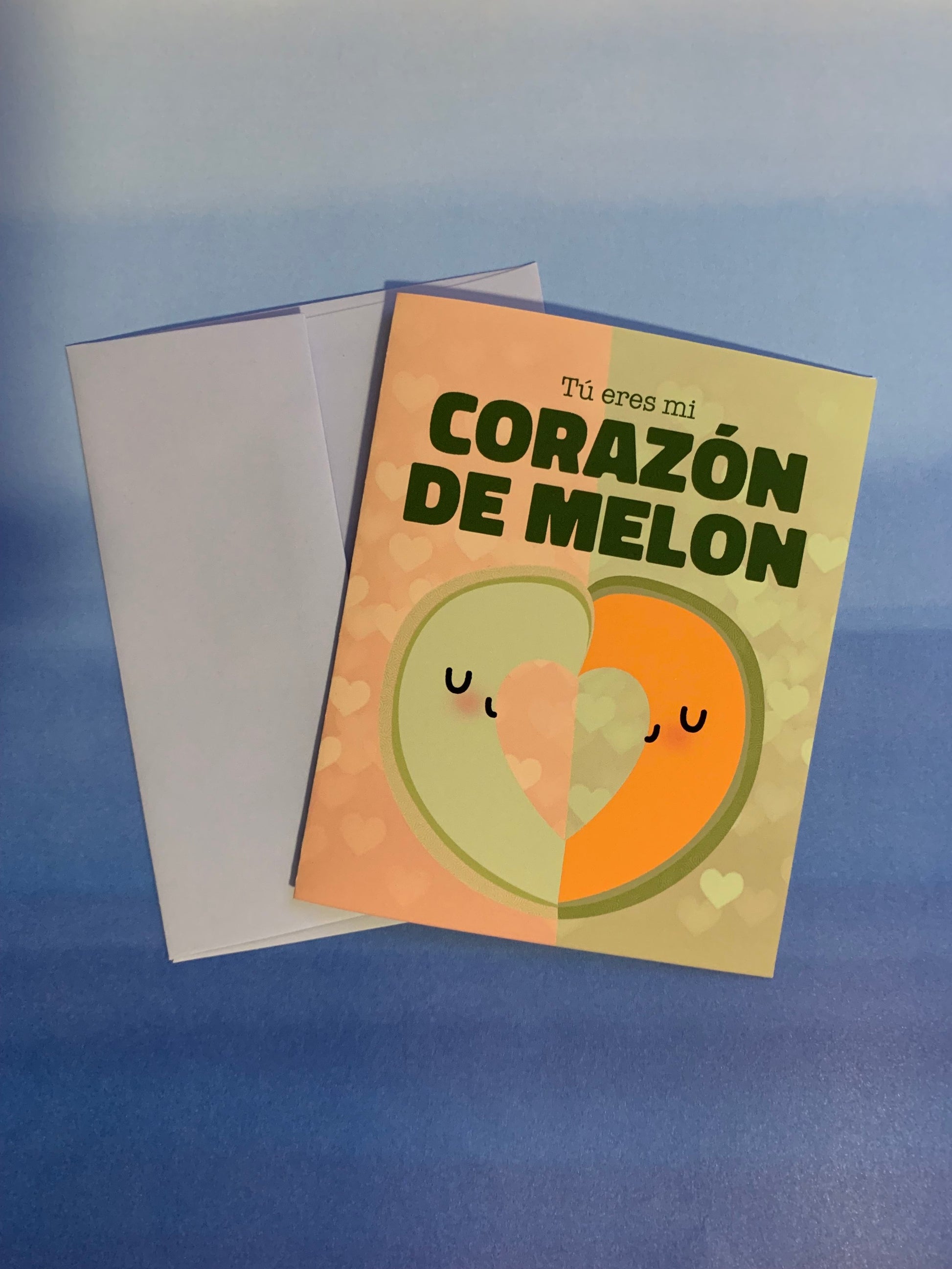 Corazón de Melon Card - Apridot Studios