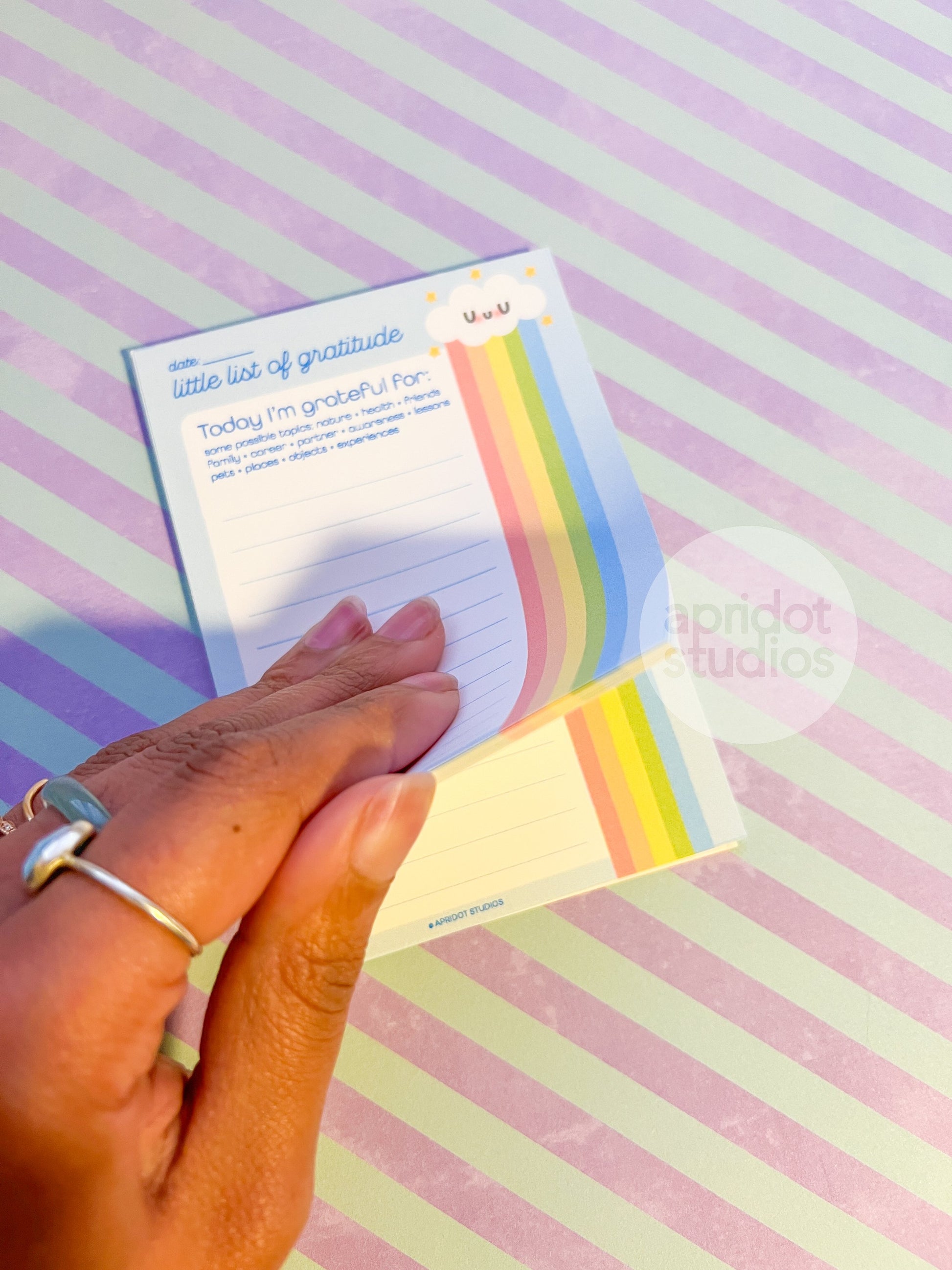 Little List of Gratitude Notepad - Apridot Studios