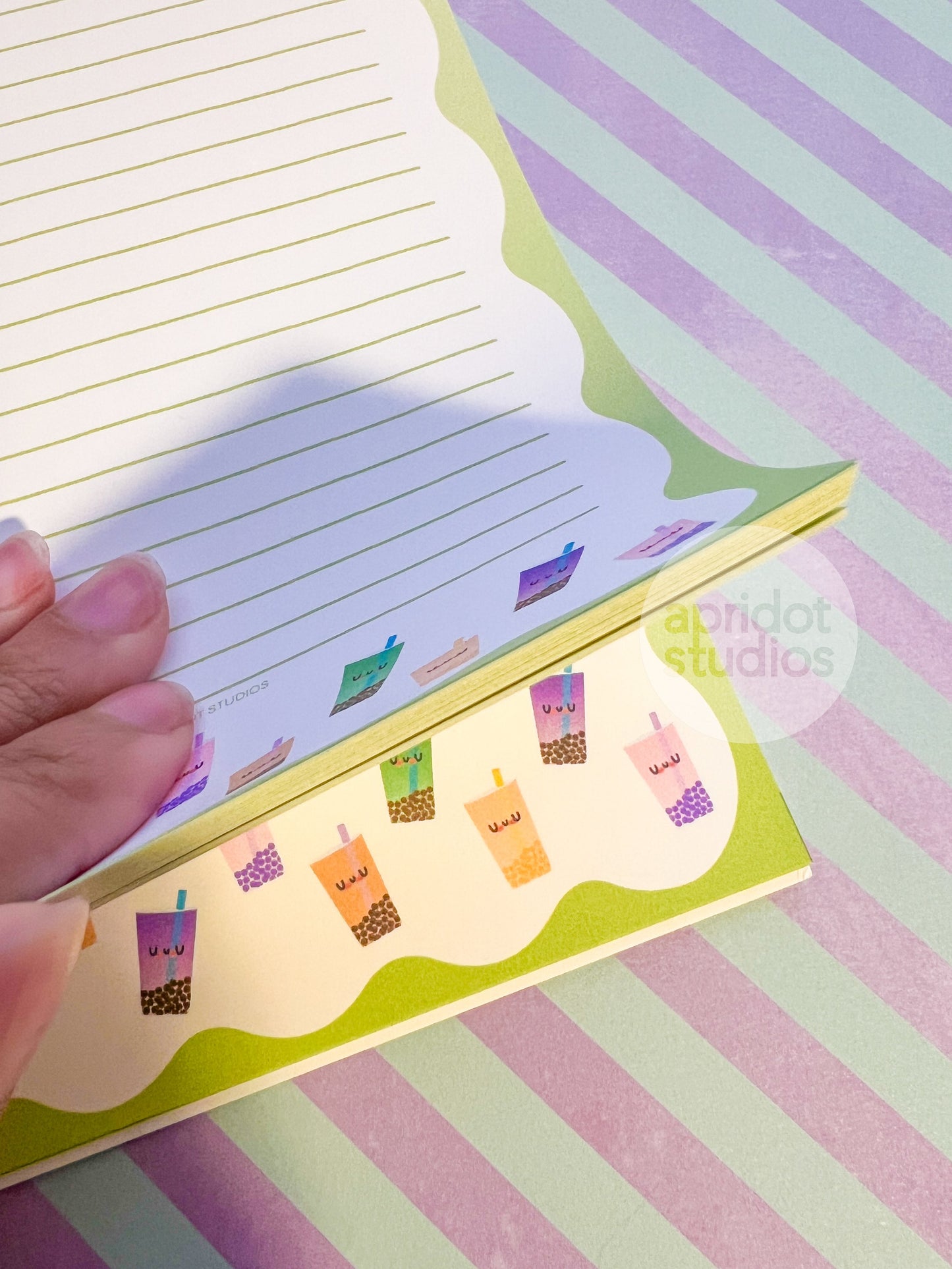 You Deserve A Little Treat Boba Notepad - Apridot Studios