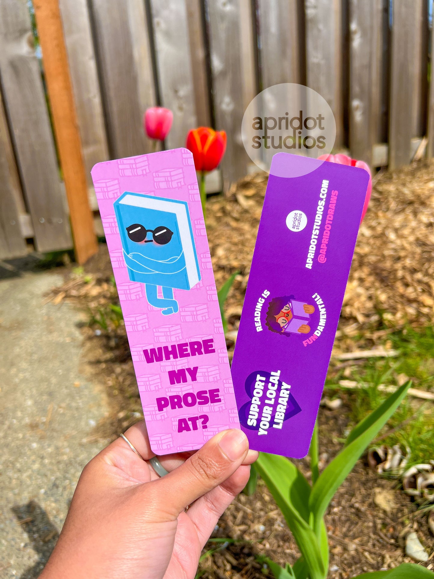 Where My Prose At Bookmark - Apridot Studios