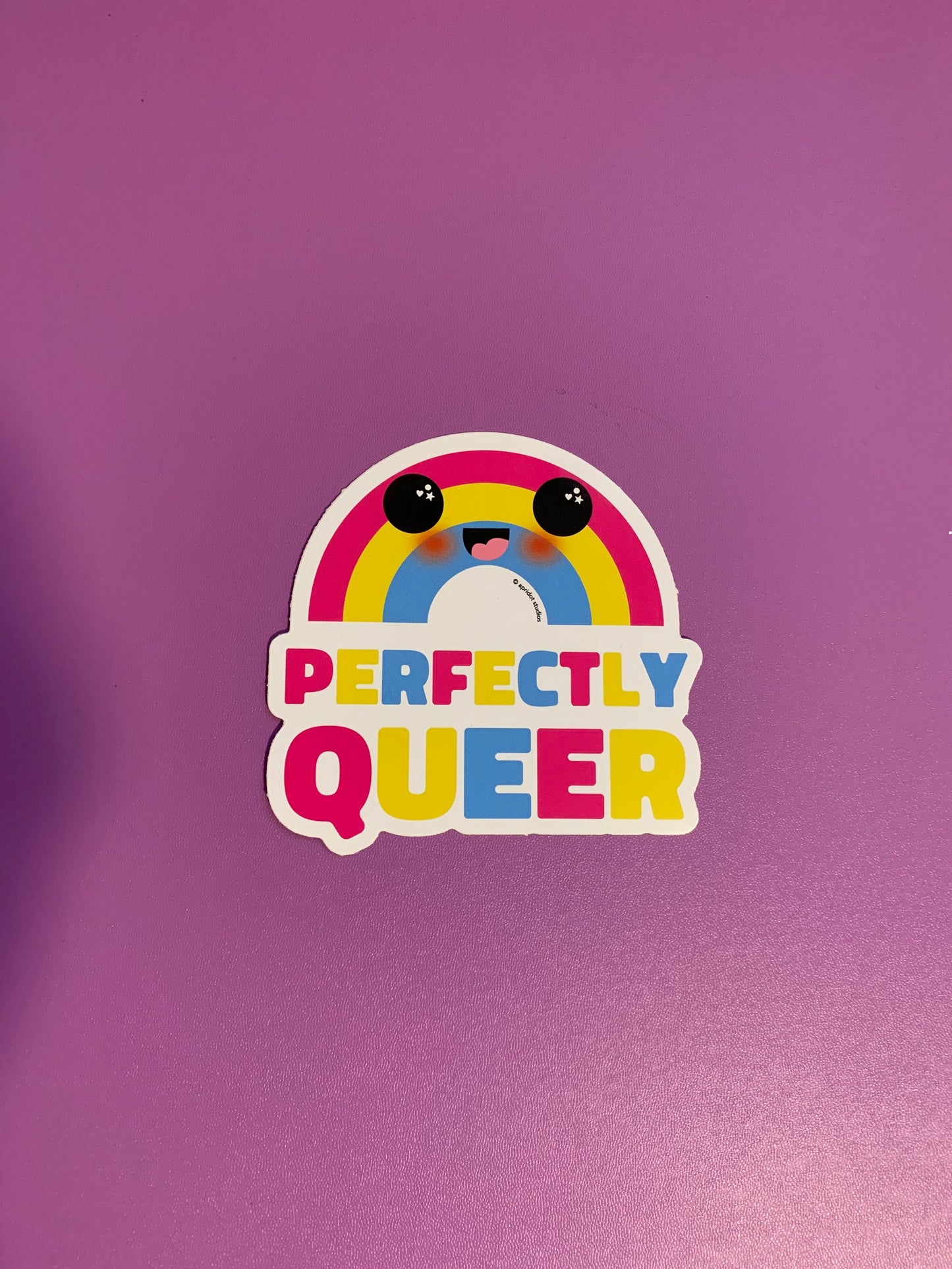 *JUMBO* Perfectly Queer Pride Rainbow Sticker - Apridot Studios