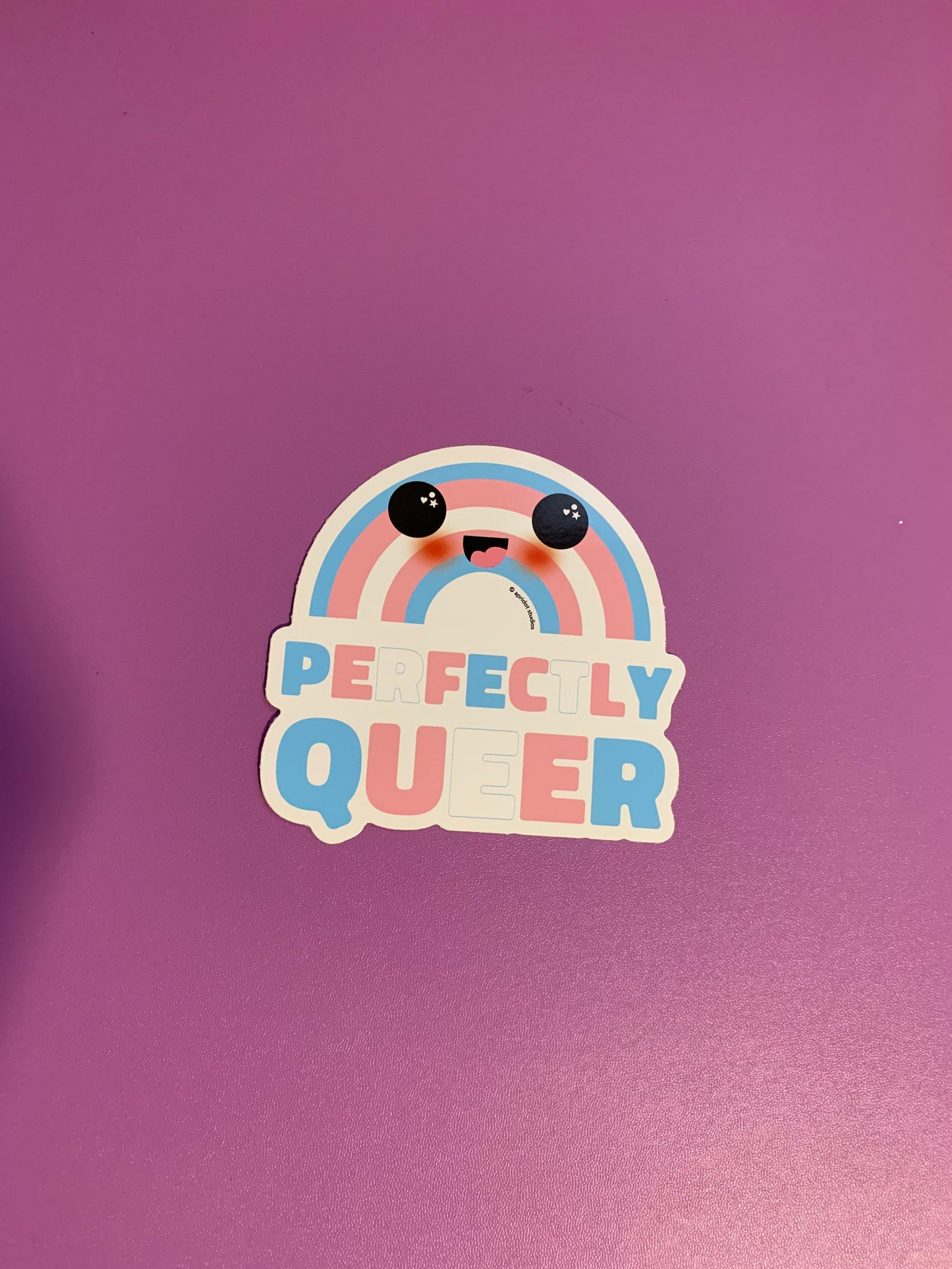 *JUMBO* Perfectly Queer Pride Rainbow Sticker - Apridot Studios