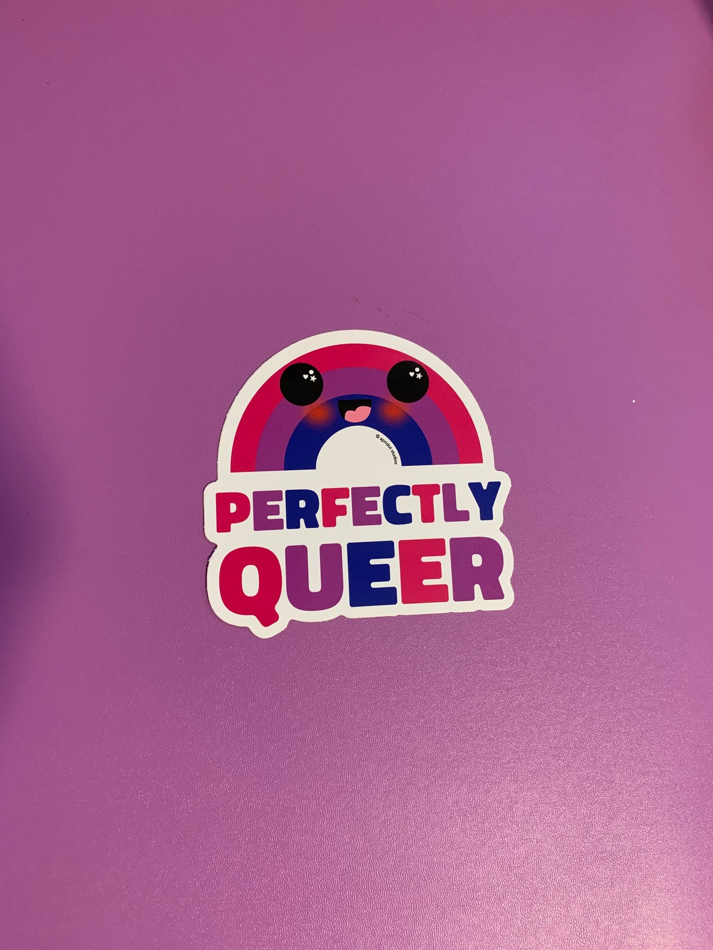 *JUMBO* Perfectly Queer Pride Rainbow Sticker - Apridot Studios
