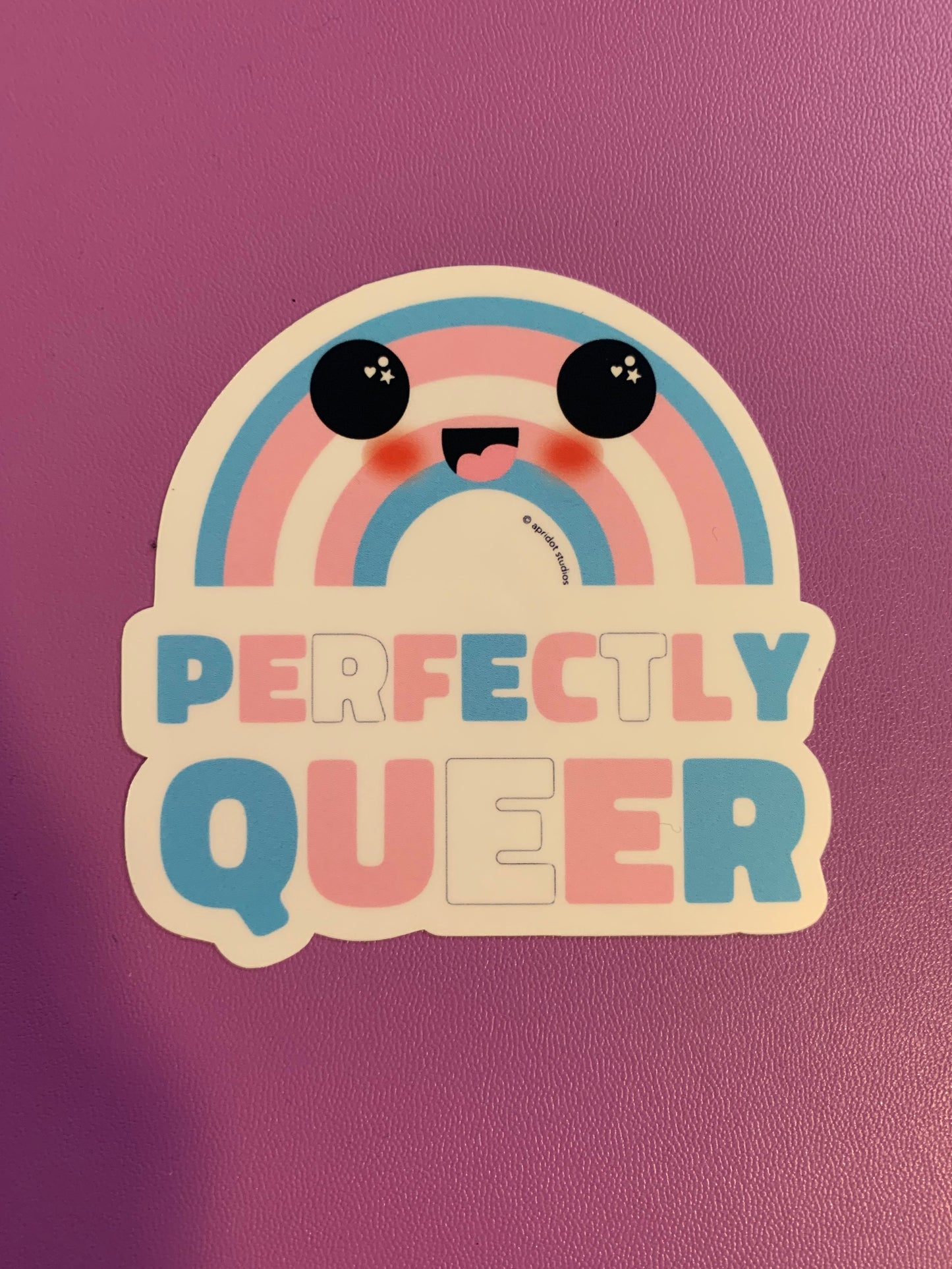 Perfectly Queer Pride Rainbow Sticker - Apridot Studios