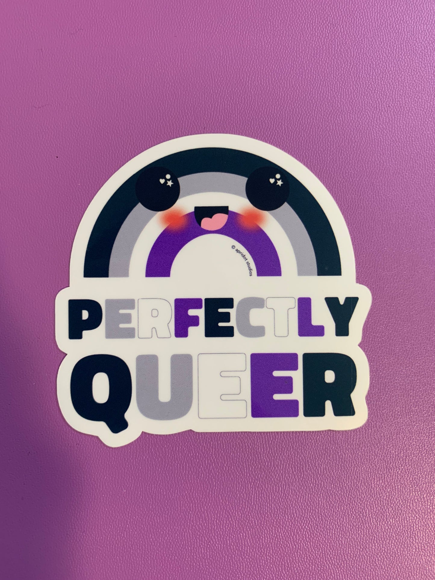 Perfectly Queer Pride Rainbow Sticker - Apridot Studios