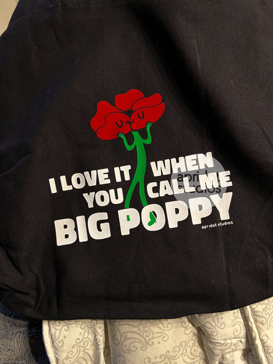 Big Poppy Tote Bag - Apridot Studios