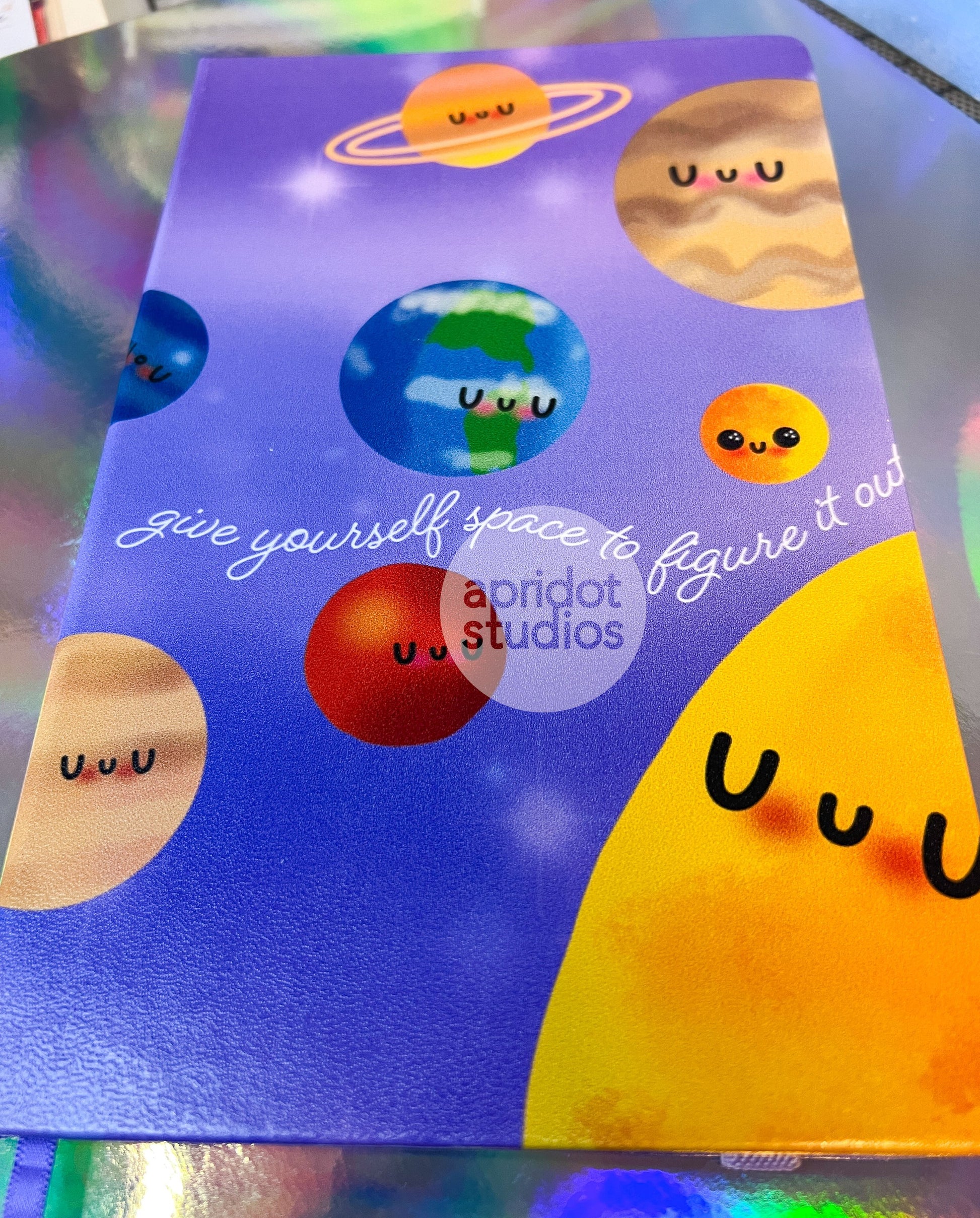 Give Yourself Space Notebook - Apridot Studios