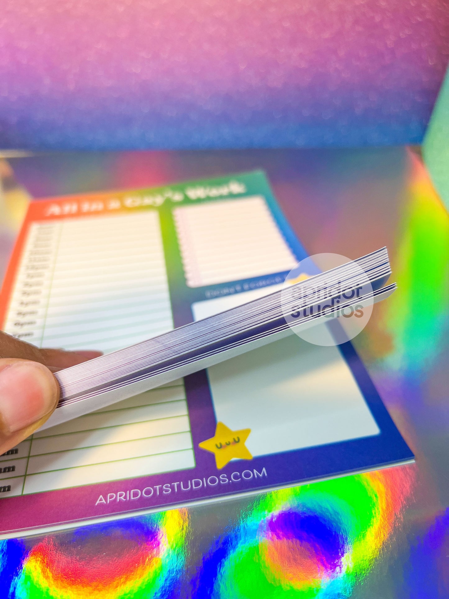 All in a Gay's Work Notepad - Apridot Studios