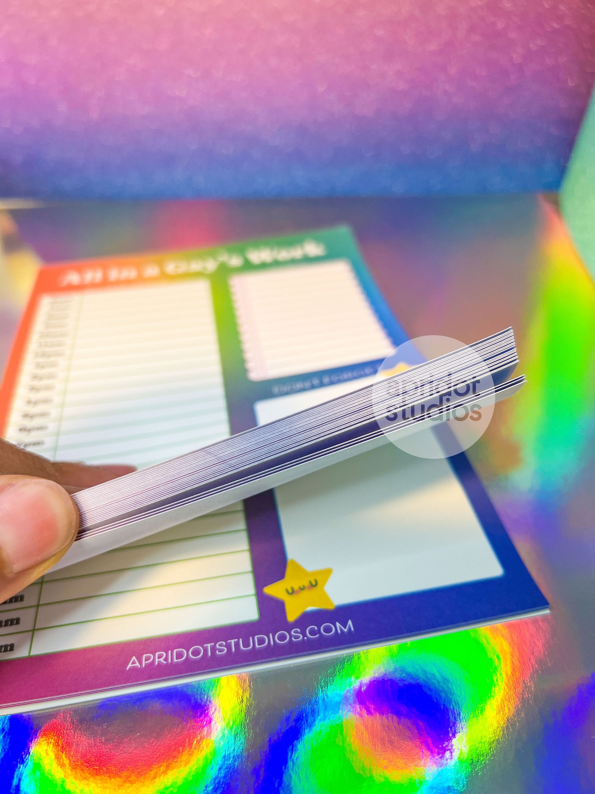 All in a Gay's Work Notepad - Apridot Studios