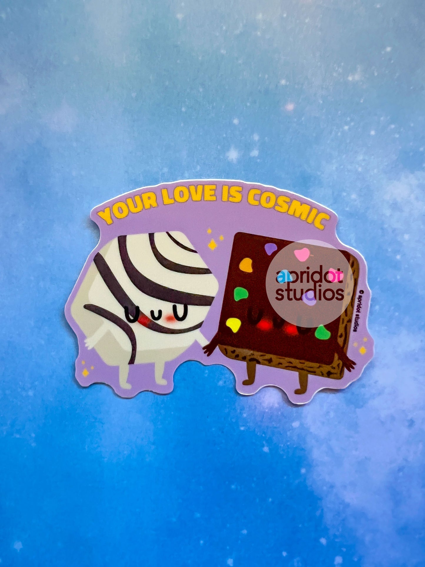 Cosmic Love Sticker - Apridot Studios