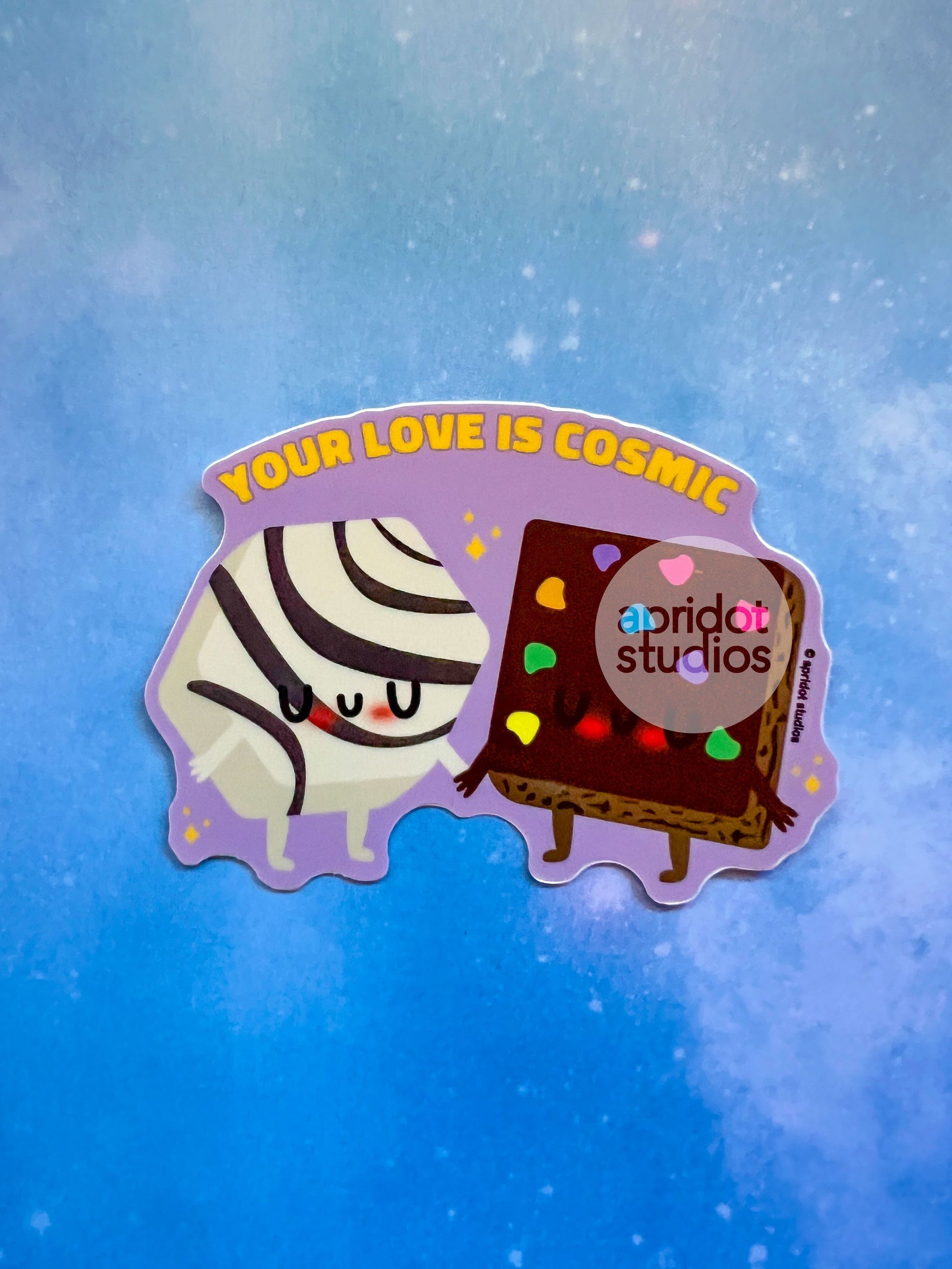 Cosmic Love Sticker - Apridot Studios