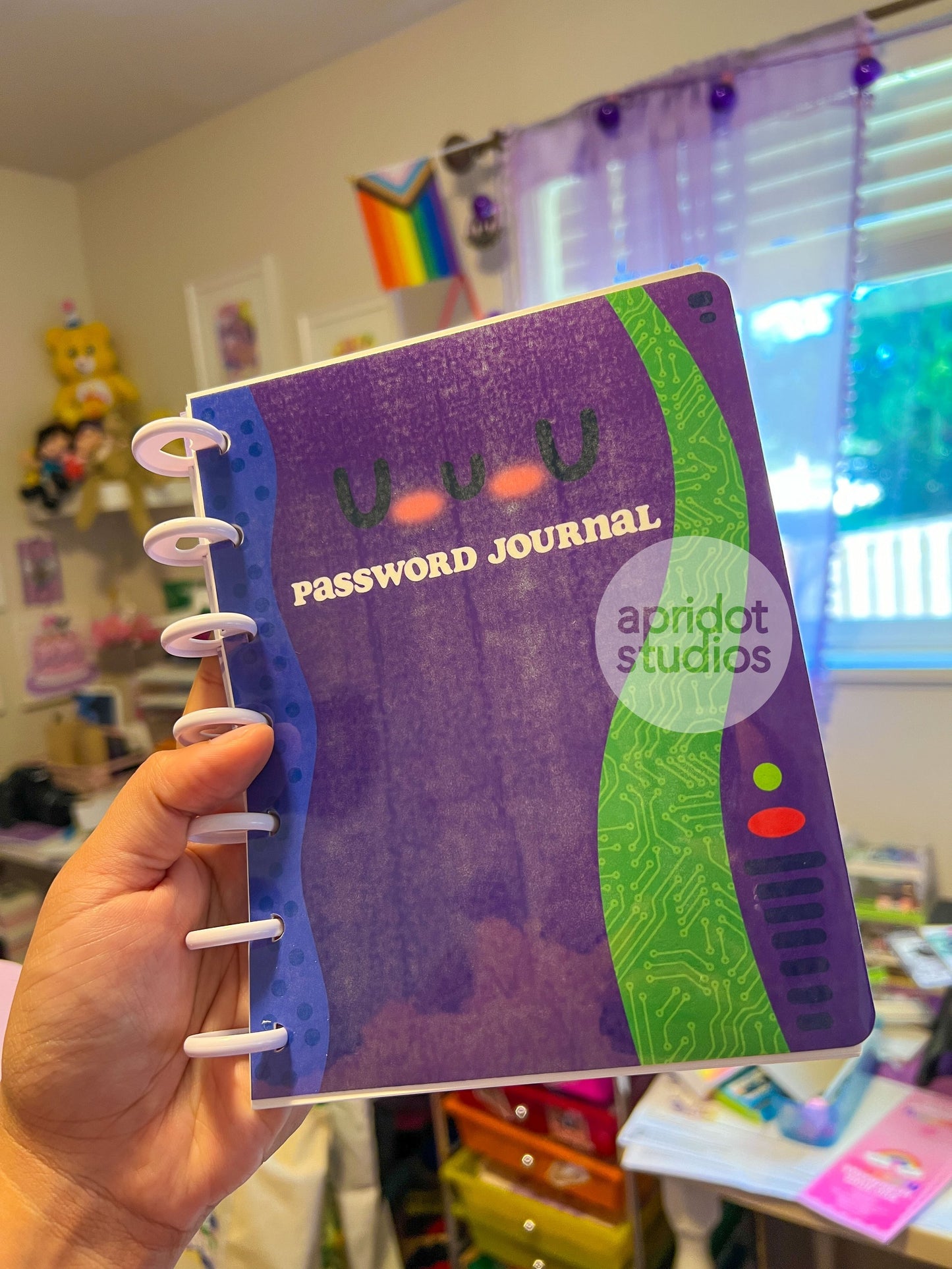 Password Journal Notebook - Apridot Studios