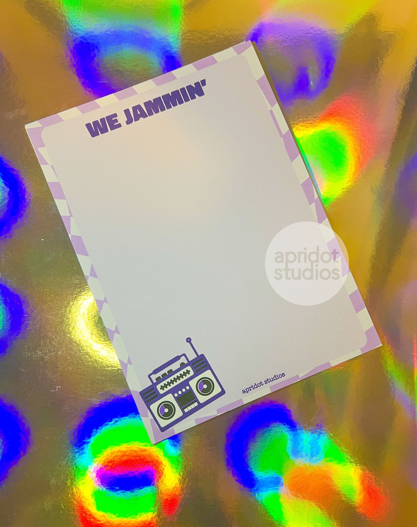 We Jammin' Notepad - Apridot Studios