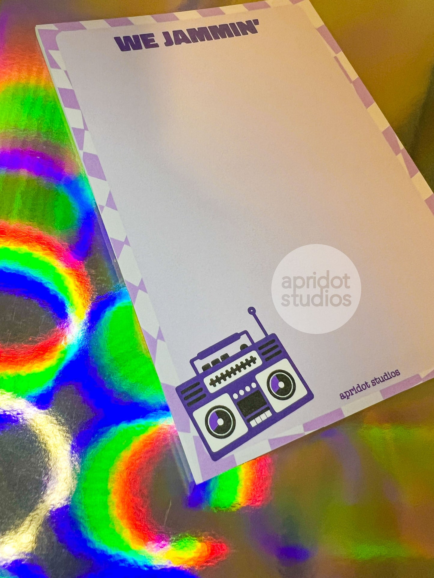 We Jammin' Notepad - Apridot Studios