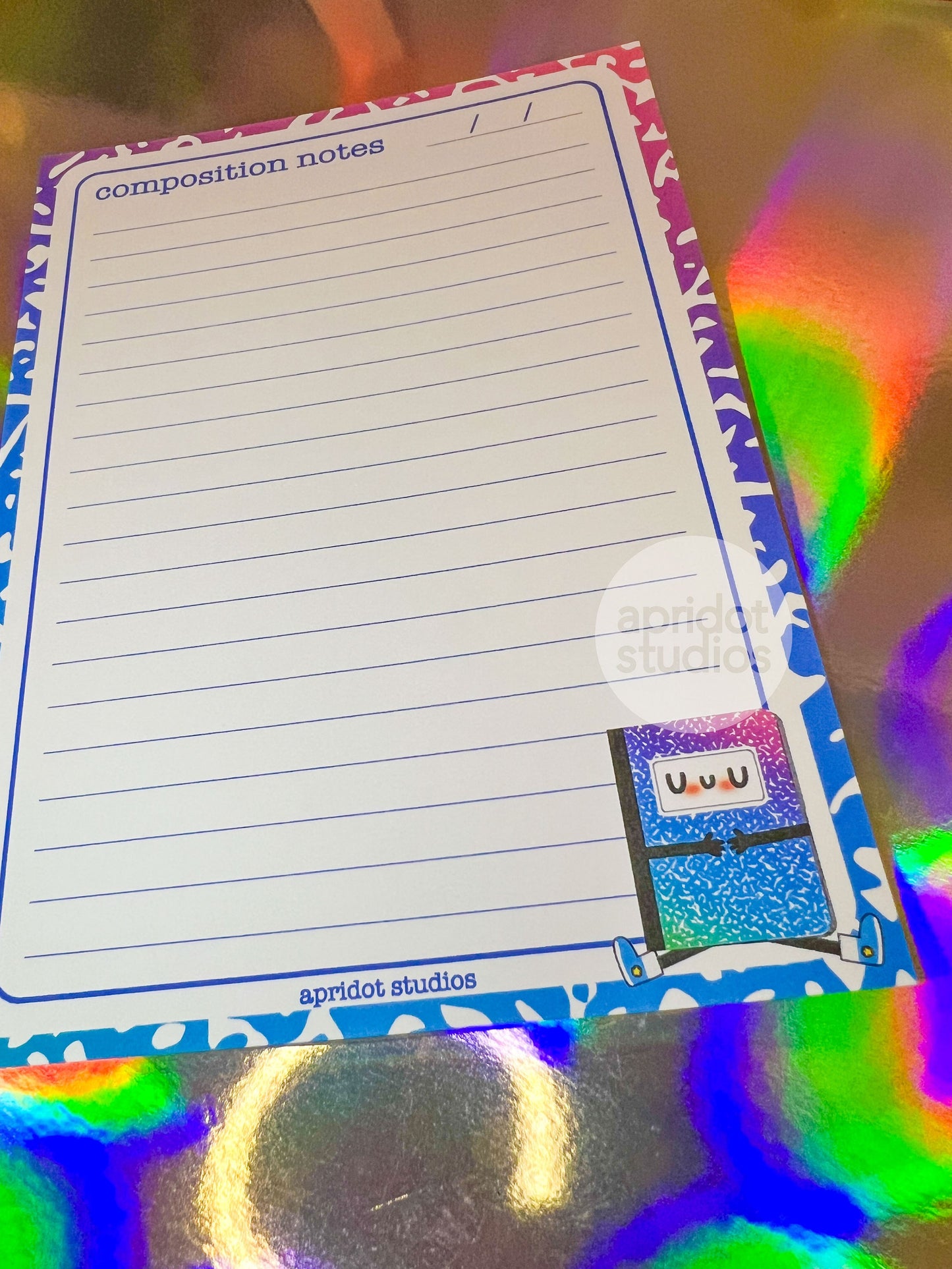 Composition Notes-pad - Apridot Studios