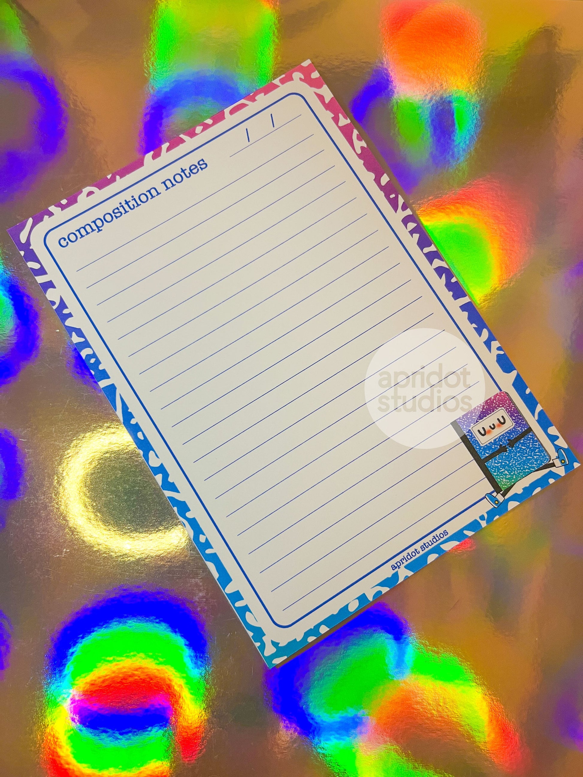 Composition Notes-pad - Apridot Studios