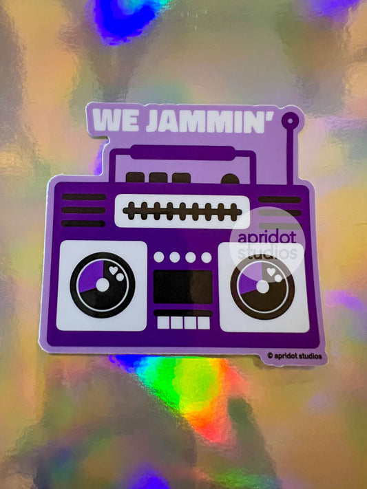 Boombox Sticker - Apridot Studios