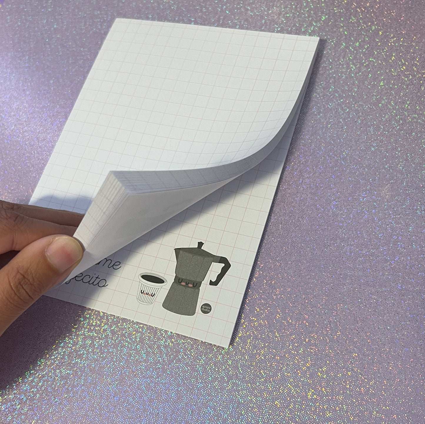 Cafecito Grid Notepad - Apridot Studios