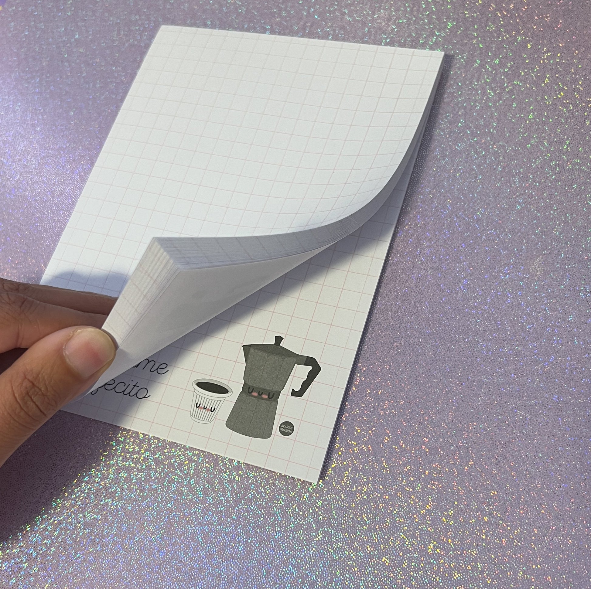 Cafecito Grid Notepad - Apridot Studios