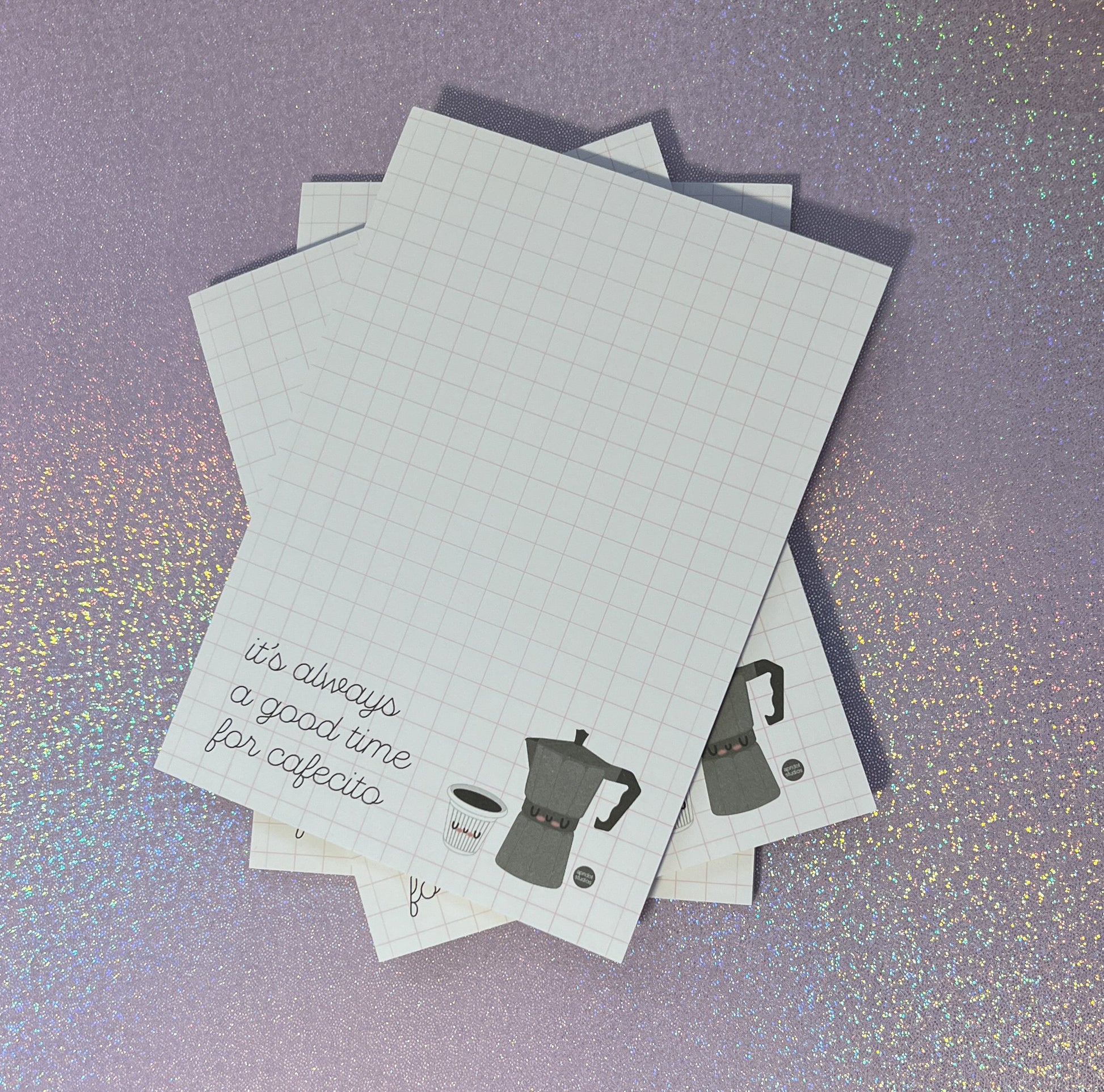 Cafecito Grid Notepad - Apridot Studios