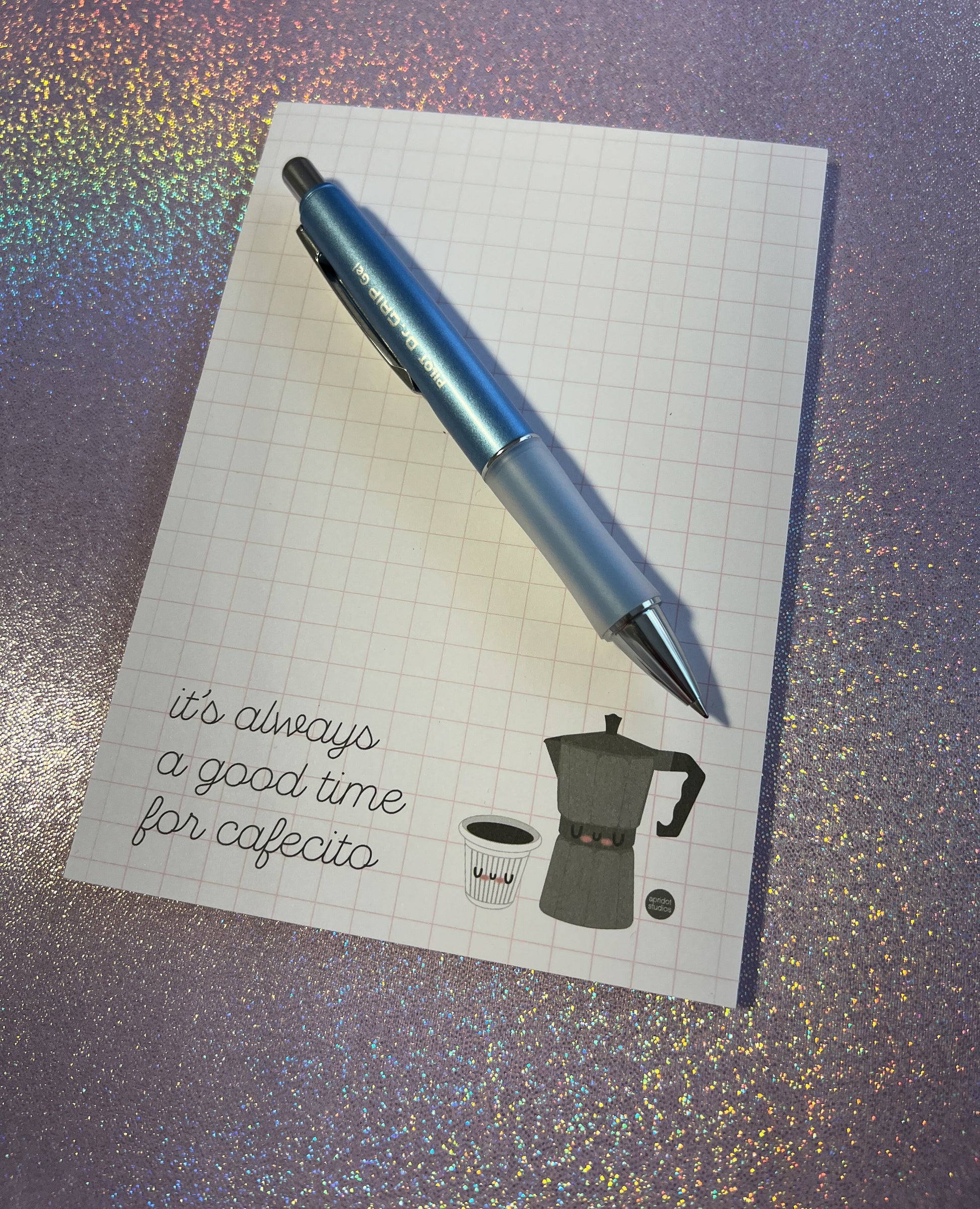 Cafecito Grid Notepad - Apridot Studios