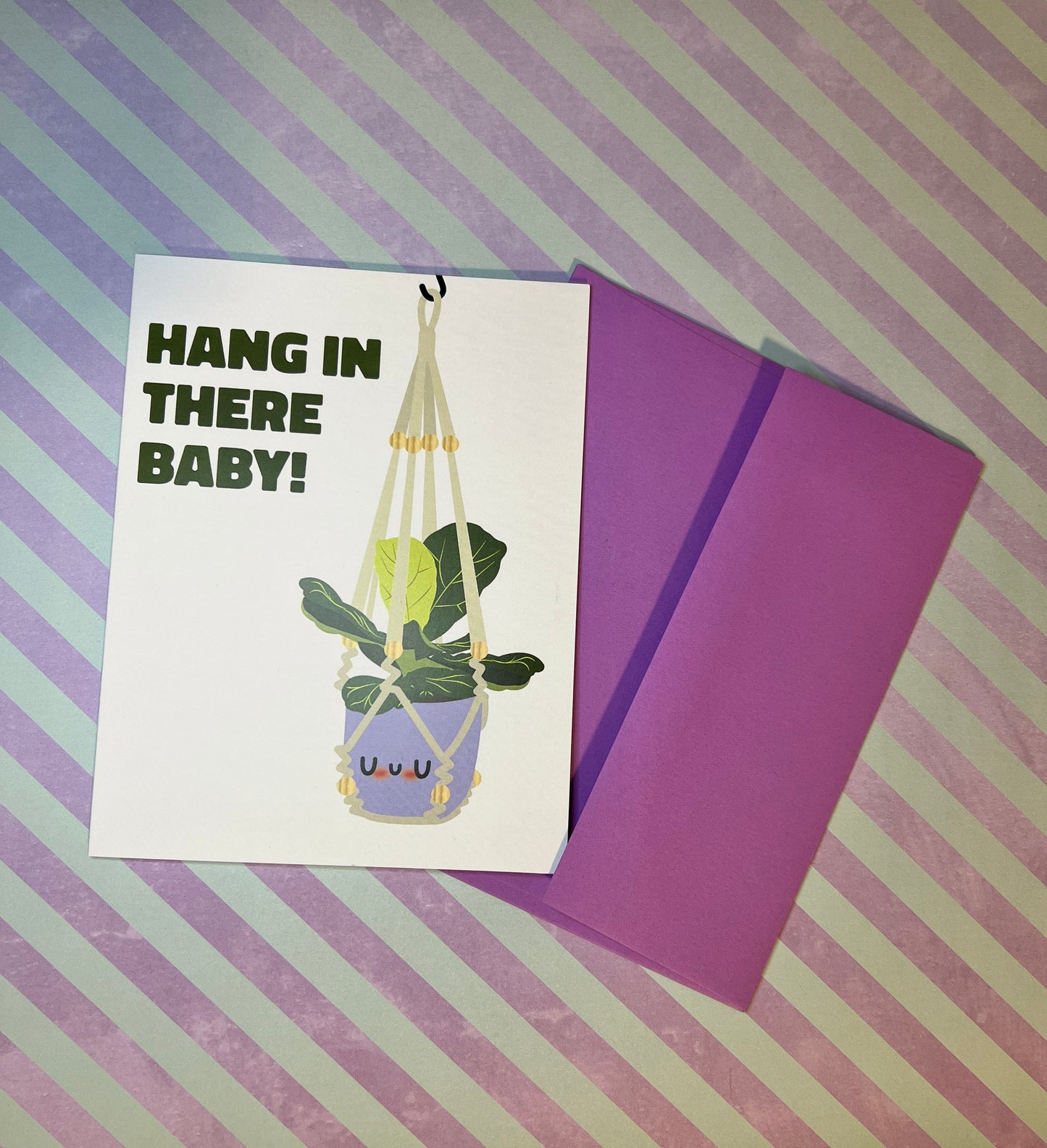Hang in There Baby Card - Apridot Studios