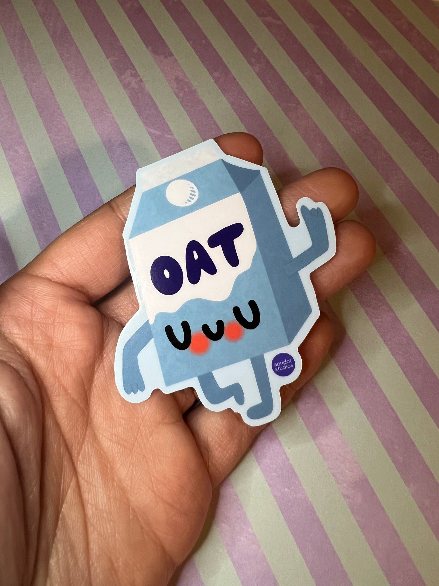Oat Milk Baby Sticker - Apridot Studios