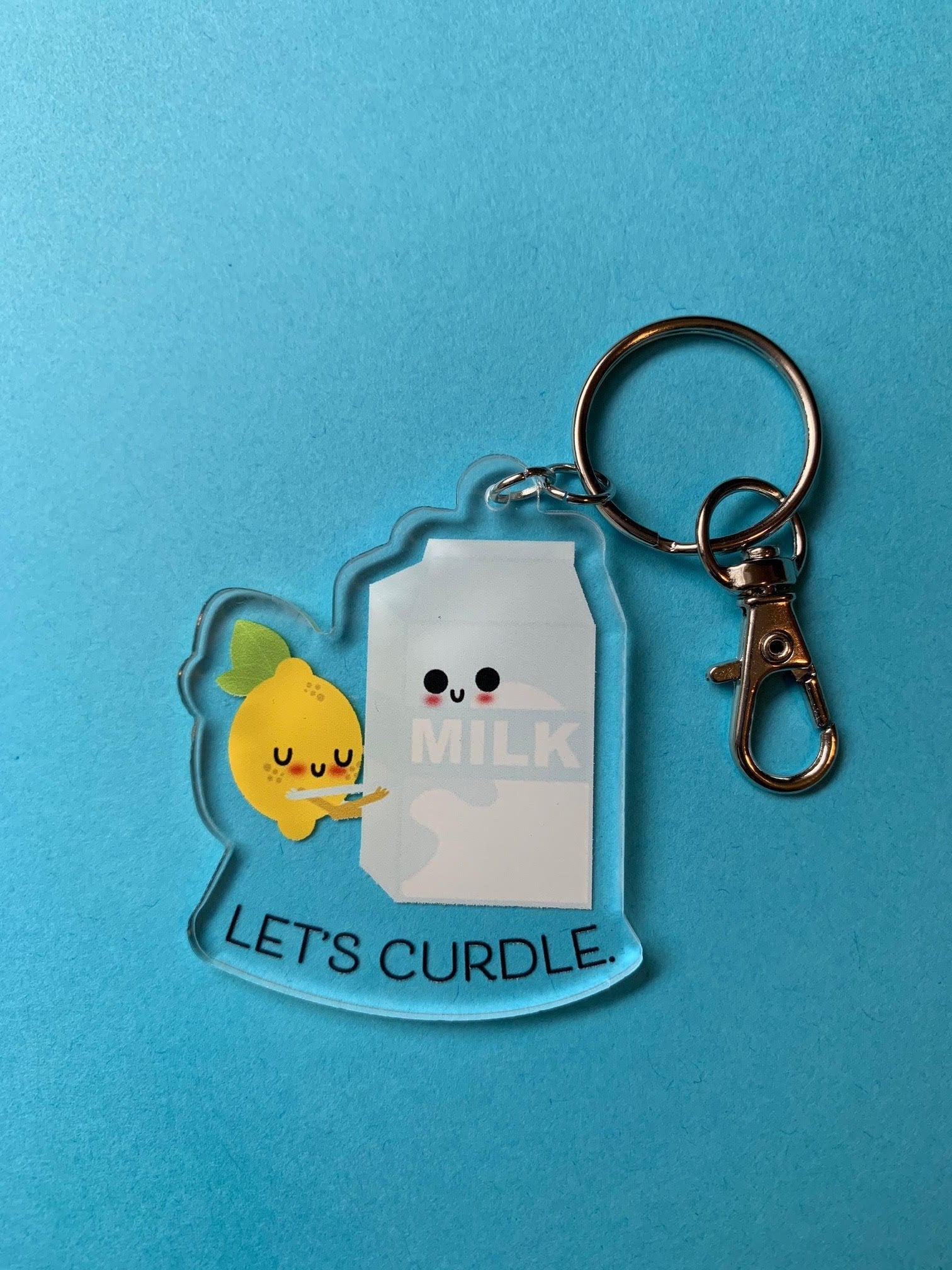 Let's Curdle Acrylic Keychain - Apridot Studios