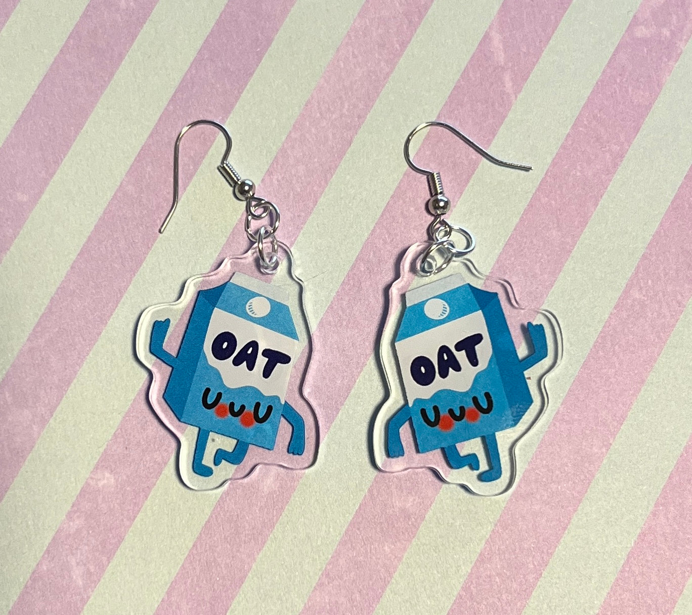 Oat Milk Acrylic Earrings - Apridot Studios