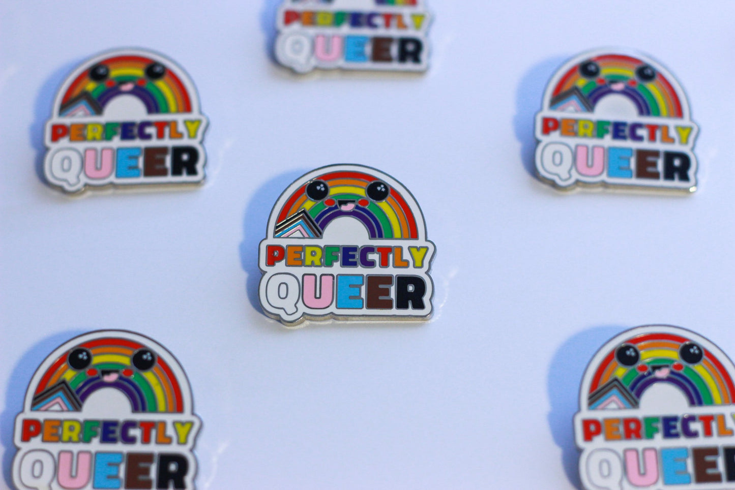 Perfectly Queer Progressive Flag Enamel Pin