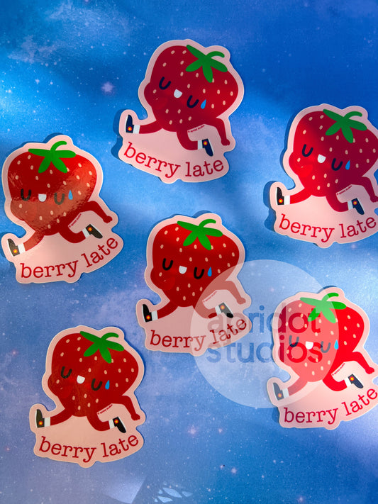 Berry Late Sticker