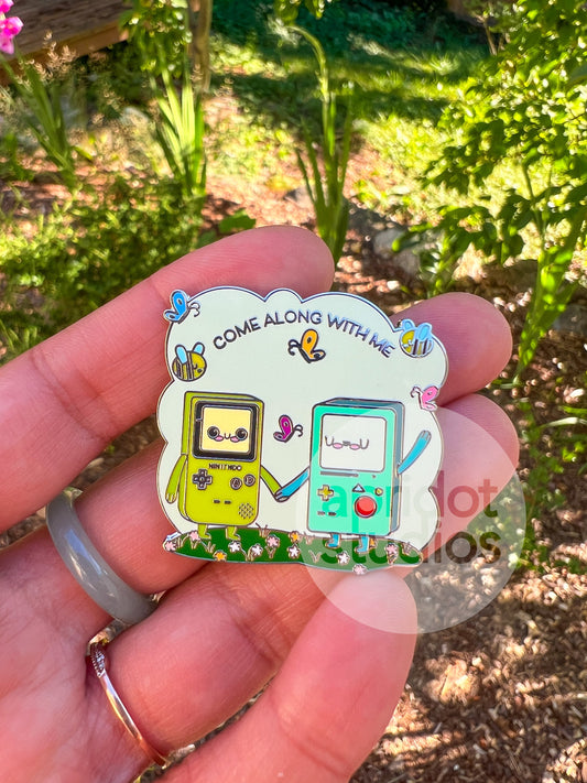 Come Along with Me Enamel Pin