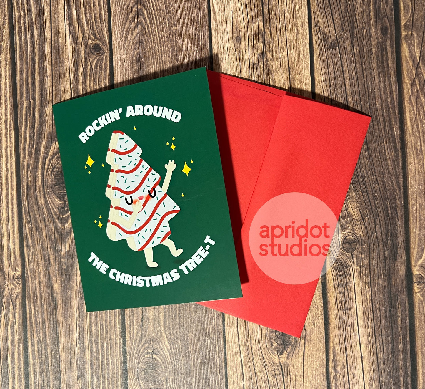 Rockin' Around the Christmas Tree-t Holiday Card Box Set