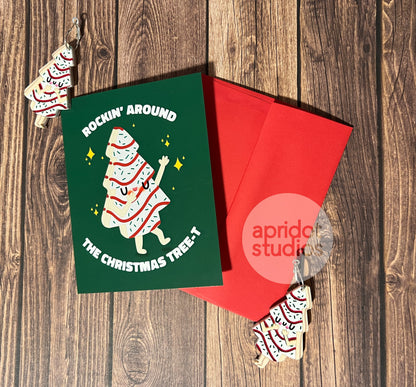 Rockin' Around the Christmas Tree-t Holiday Card Box Set