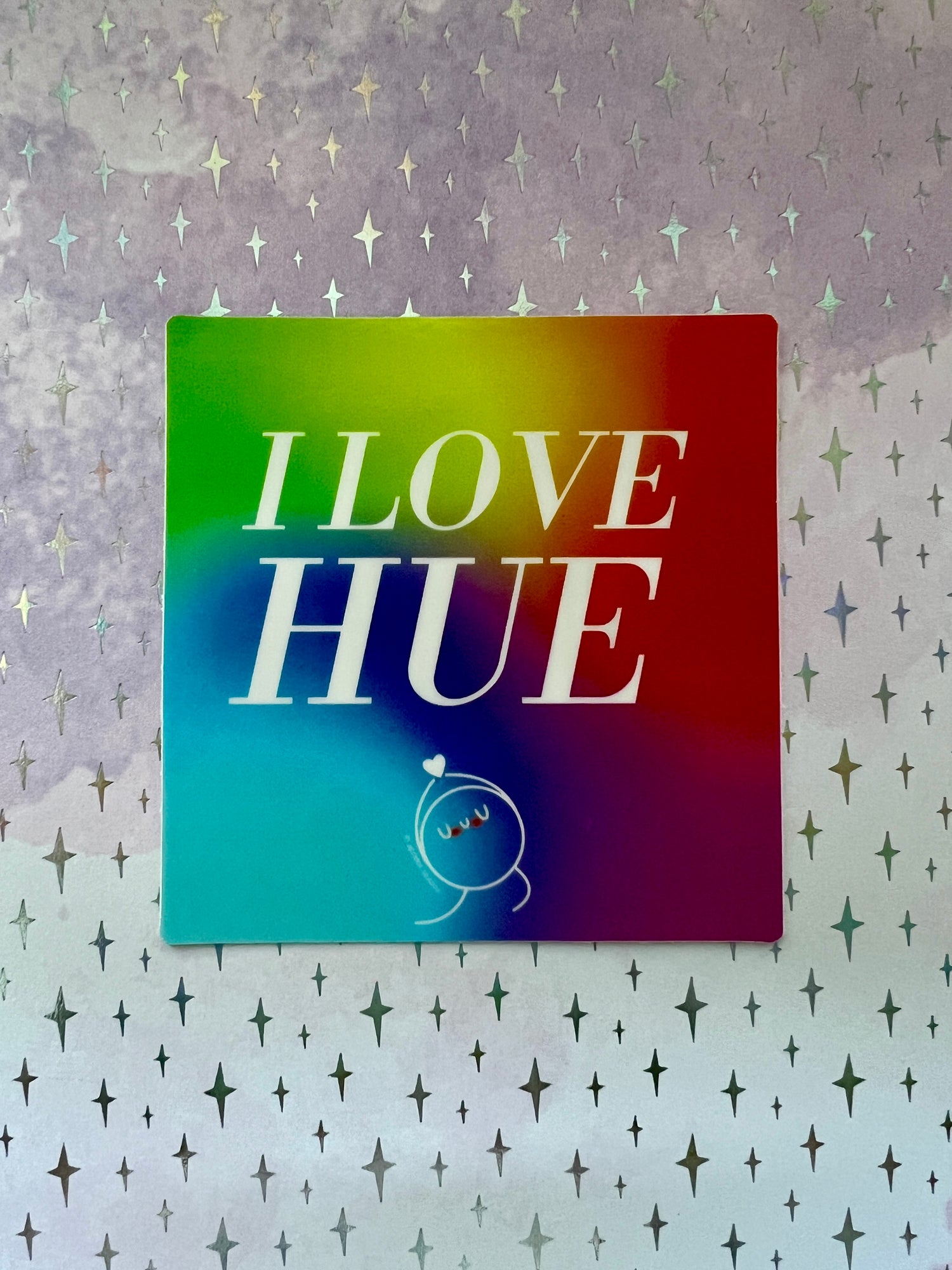 I Love Hue Sticker - Apridot Studios