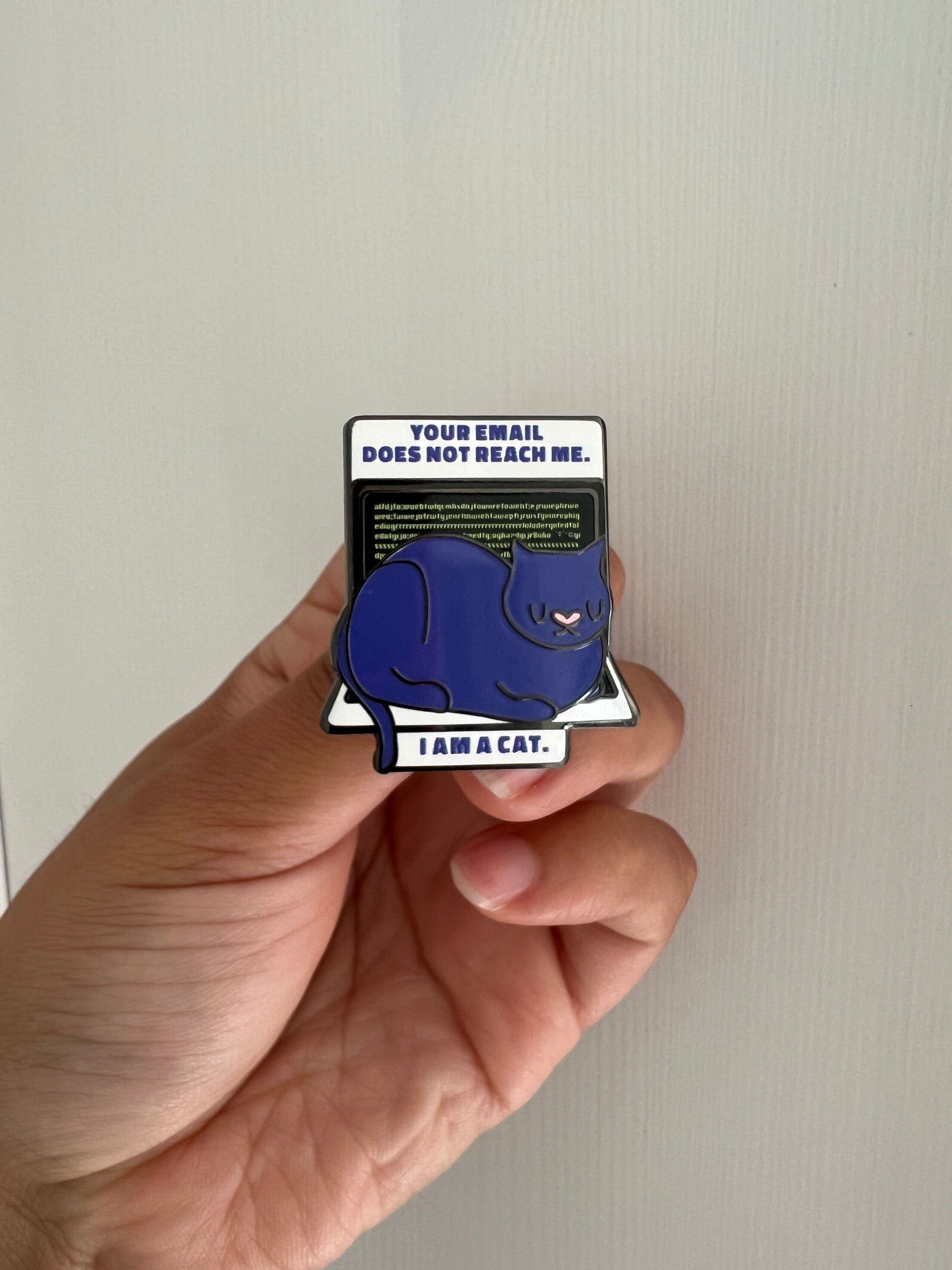 Email Cat Enamel Pin - Apridot Studios
