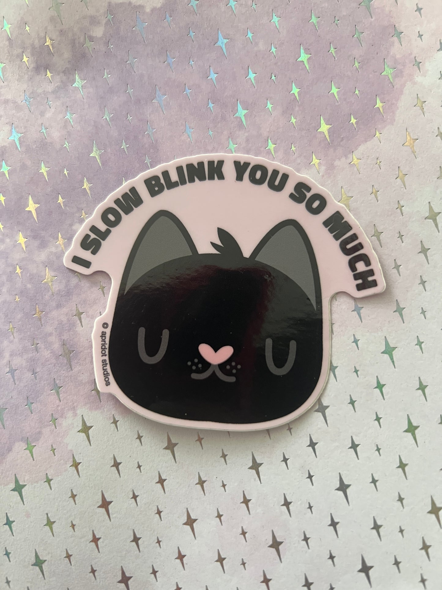 Slow Blink Sticker - Apridot Studios