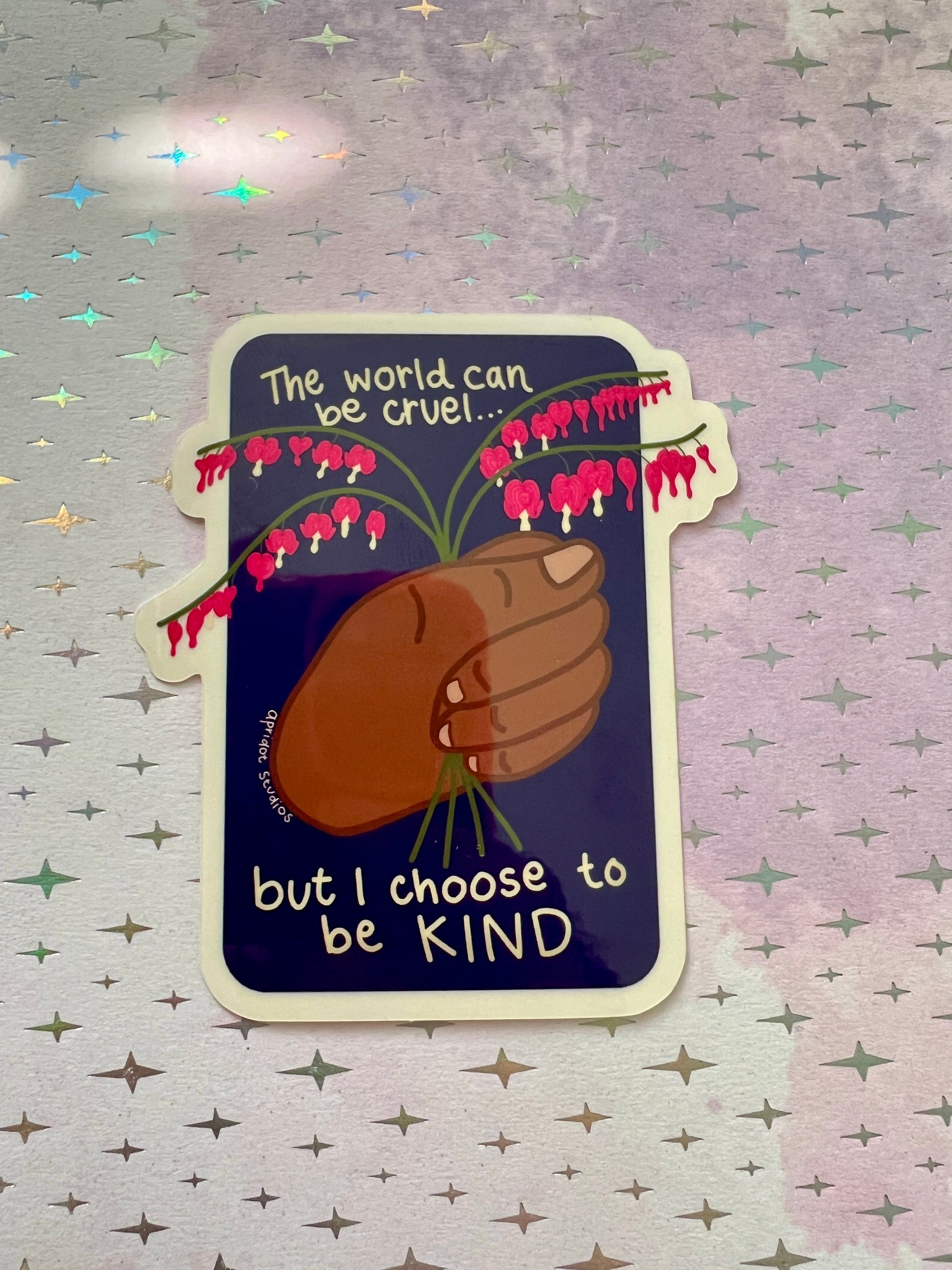 Bleeding Heart Sticker - Apridot Studios