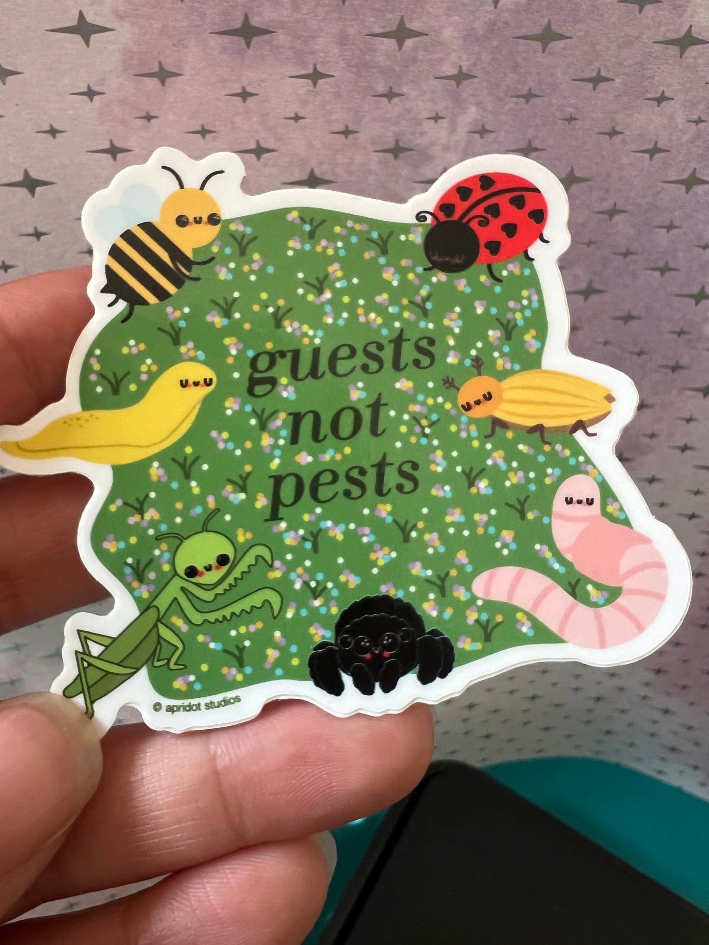 Guests Not Pests Sticker - Apridot Studios